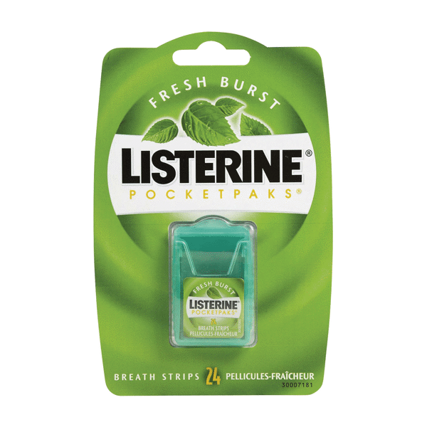 Listerine Pocketpaks Fresh Burst 24Ct