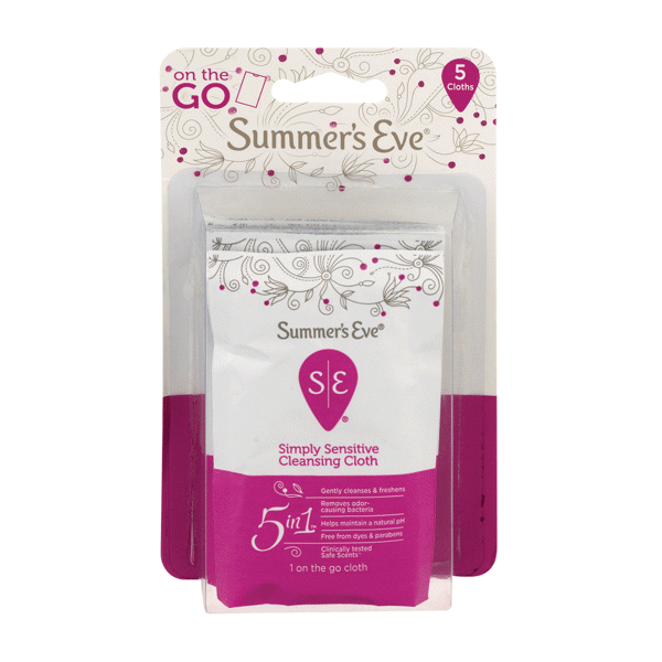 Summer's Eve Sensitive Cleansing Cloth 5ct