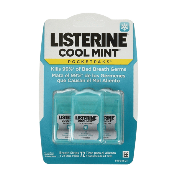 Listerine Pocketpaks Cool Mint 24ct 3pk