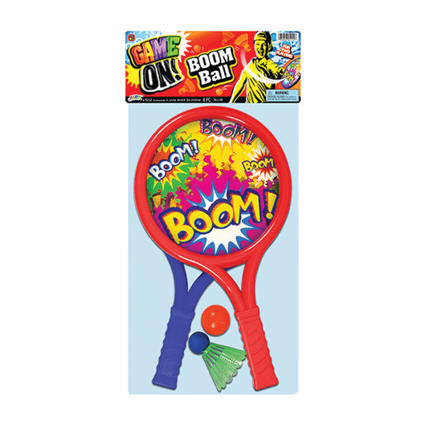 Ja-Ru Game On Boom Ball Racquet Set Plastic #5112
