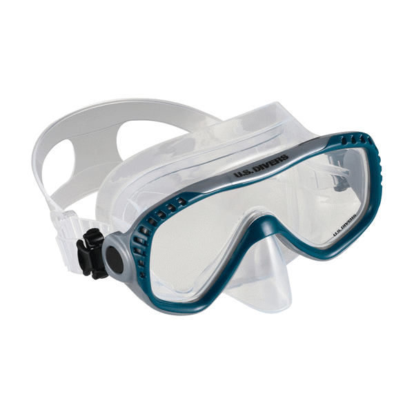 US Divers Pakala Adult Mask Clear Lens Navy/Silver #MS3740415L