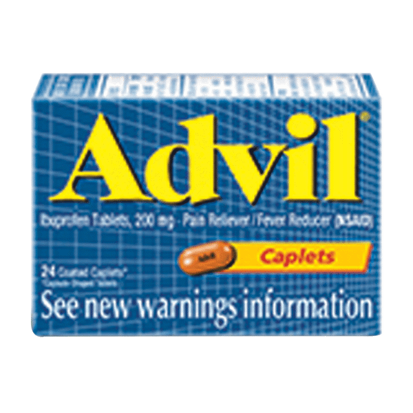 Advil Caplets 24Ct