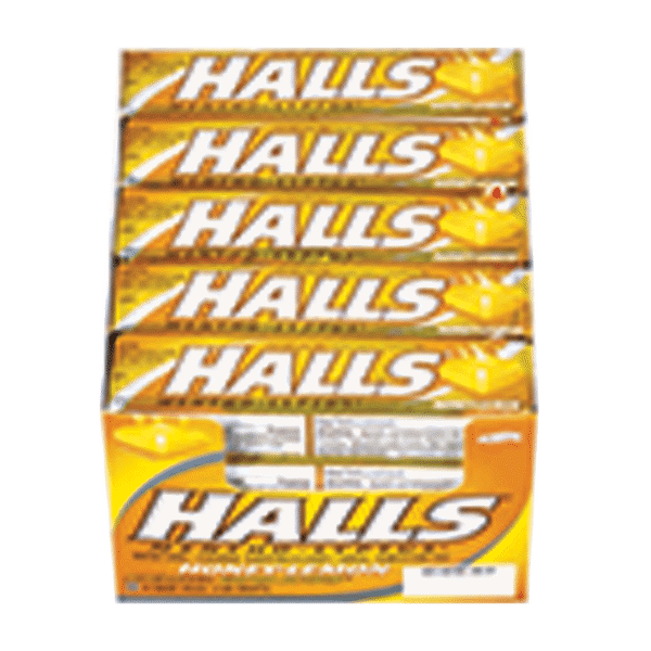 Halls Sticks Honey Lemon 9Ct