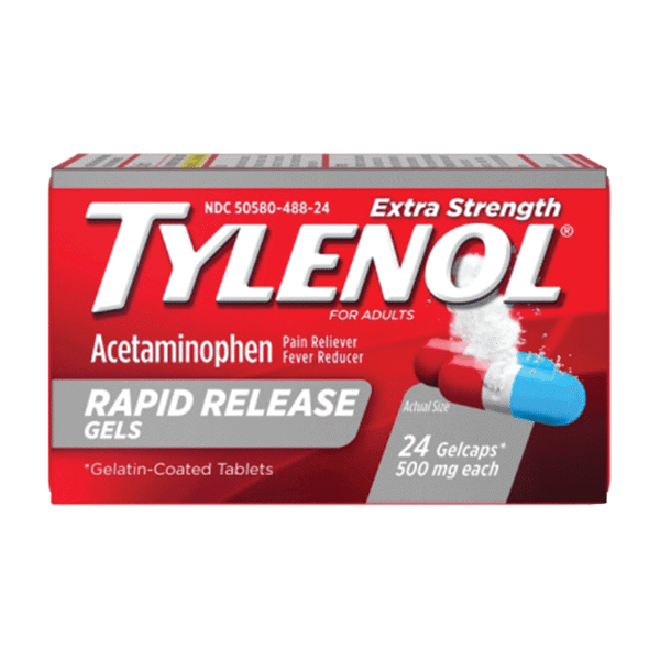 Tylenol Rapid Release Gelcap 24ct