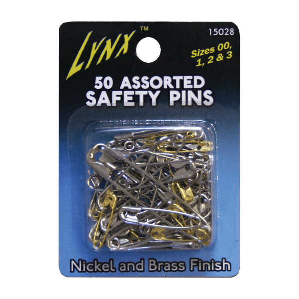 Lynx Safety Pins 50Ct