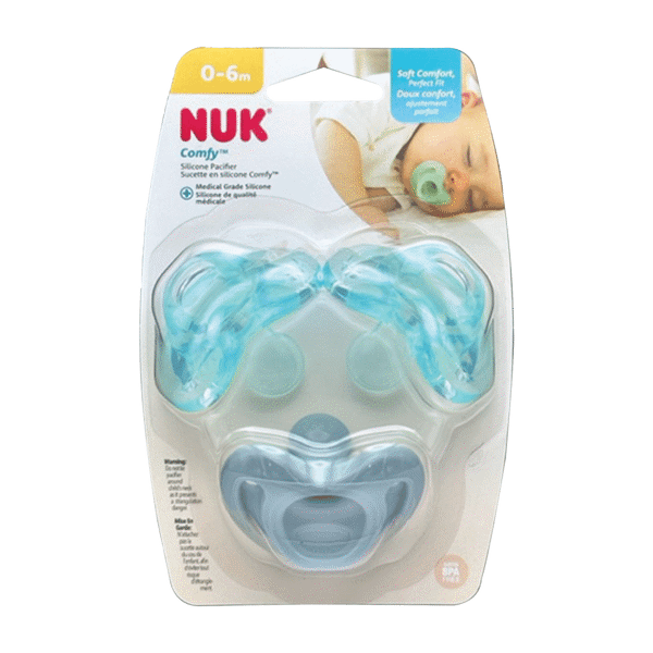 NUK First Essentials Comfy Calming Pacifier 3ct