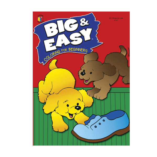 Big & Easy Coloring Books 80Pgs