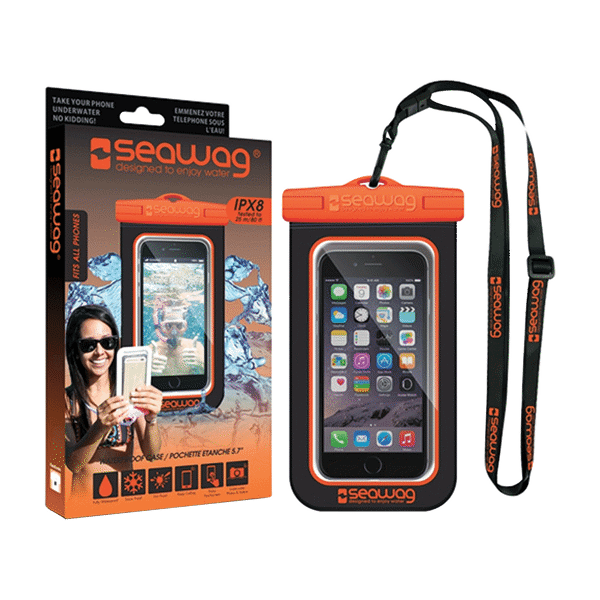 (FL) Seawag Waterproof Case Smartphone Black/Orange