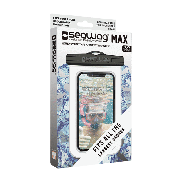 Seawag MAX Waterproof Case for Large Smartphone White/Black