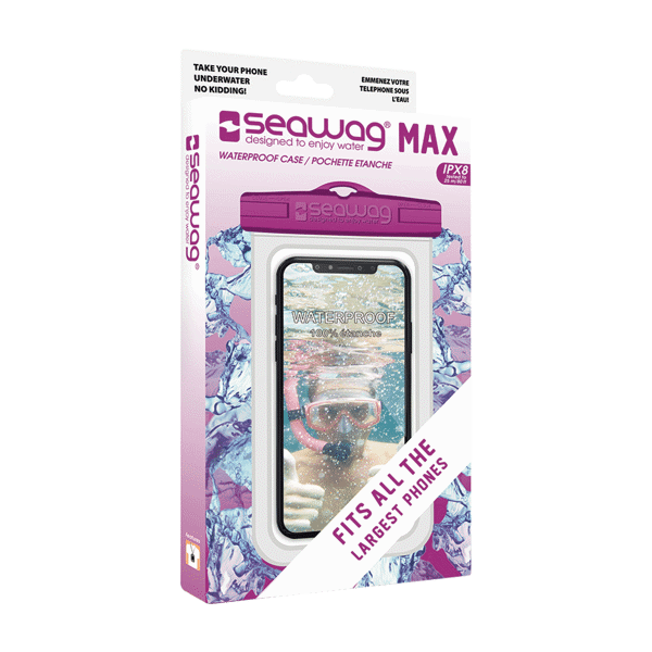 Seawag MAX Waterproof Case for Large Smartphone White/Purple