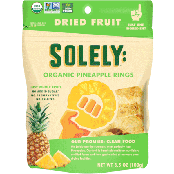 (DP) Solely Dried Pineapple Rings 3.5oz