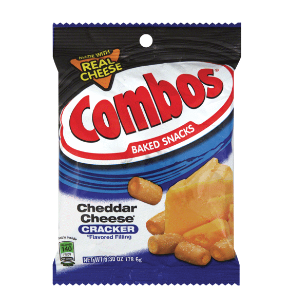 Combos Snacks Cheddar Cracker Bag 6.3oz