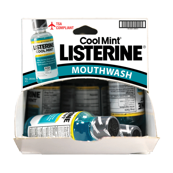 Listerine Cool Mint Mouthwash 3.2oz Dispensit