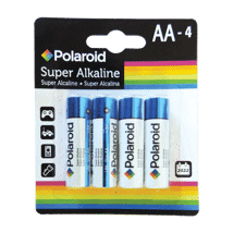 Polaroid Super Alkaline Batteries AA-4Pk