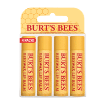 (DP) Burt's Bees Lip Balm Beeswax Tube Blister .15oz 4pk