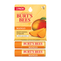 (DP) Burt's Bees Lip Balm Mango Blister .15oz 2pk