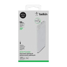 (DP) Belkin BoostUp Power Bank 5000mAh w/Lightning Connector White