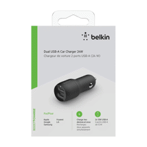 Belkin Dual USB-A Car Charger 24W Black
