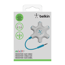 (DP) Belkin Rockstar Multi Headphone Splitter Blue