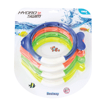Hydro-Swim Lil' Fish Dive Rings 4 Asst. Colors Ages 3+