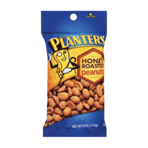 Planters Honey Roasted Peanuts Bag 6oz