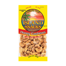 Island Snacks Honey Cashews 2.25oz