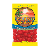 Island Snacks Cherry Sour Balls 4oz