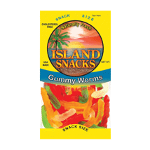 Island Snacks Gummy Worms 3.5oz