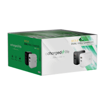 ACharged Life Bulk Wall Charger 20W Dual Port USB-C & USB-A Black/White Asst.
