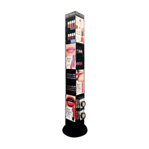 Custom Cosmetic Swivel Tower Display Black #CCSTD16 (Shipping Charges Apply)