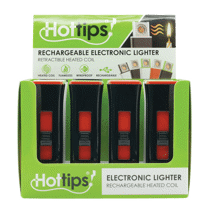(DP) Hottips Electronic Lighter w/Retractable Heating Coil Tray Pack