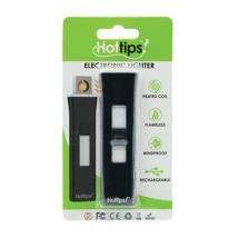 Hottips Electronic Lighter w/Retractable Heating Coil Carded