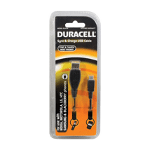 (DP) Duracell Sync/Charge Cable Micro Black