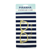 (DP) Stripe Cotton Pocket Case With Golden Pattern