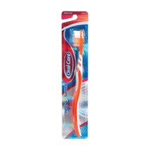 Oral Care Toothbrush Medium W/Clear Handle