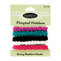 (DP) Large Stretch Ponytail Holders 5 Ct