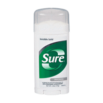 Sure Deod Inv Solid Unscented 2.6oz