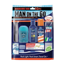 Man on the Go 10pc Travel Kit