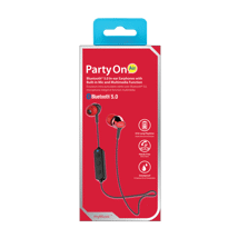 (DP) iLuv Party On Air Bluetooth 5.0 Earphone w/Mic Red #PTYONAIRRD