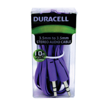 (DP) Duracell 10' Audio Flat Cable Purple