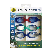 (DP) US Divers Splash Jr. Goggle Asst. Colors 3 Pack #EY2669999L99S