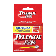 Tylenol Caplets Extra Strength 6Ct