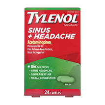 Tylenol Sinus Cong/Pain Caplets 24Ct