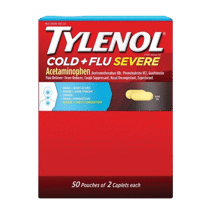 Tylenol Cold/Flu Severe Caplets 2Ct Dispenser Box