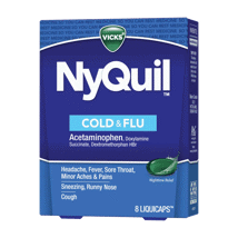 Vicks Nyquil Cold/Flu Liquicaps 8Ct