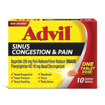 Advil Sinus Congestion & Pain 10ct