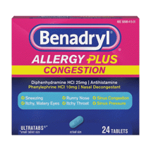 Benadryl Allergy Plus 24ct