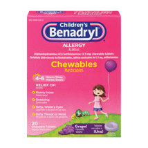 Benadryl Children's Allergy Tabs Chewable 20ct