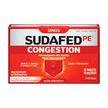 Sudafed PE Congestion Tablets 18Ct