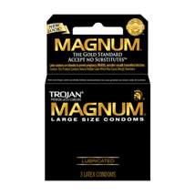 Trojan Magnum Lubricated 3Ct (Black)
